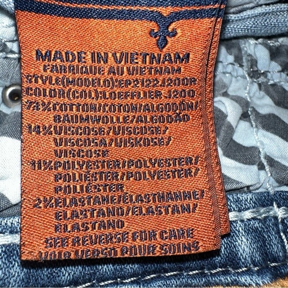 Rock Revival Loefflier straight leg jeans 33X30 Distressed Sanded Embroidered - Picture 12 of 13